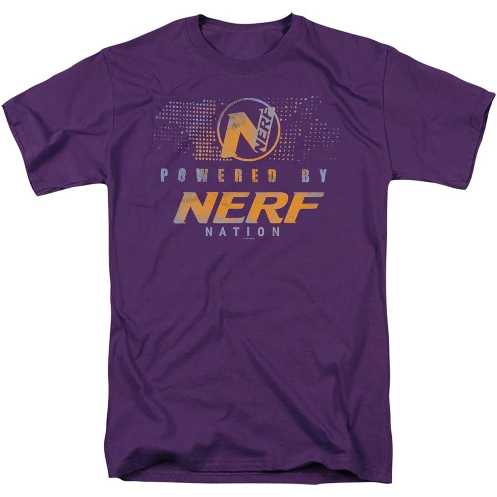 image:imageNerf Powered by Nerf Nation Unisex Adult T Shirt for Men and WomenPurple