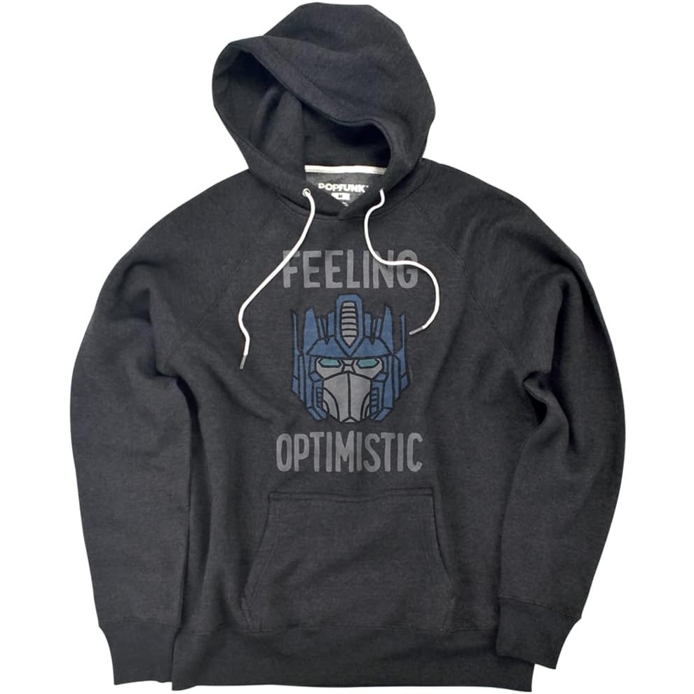 image:imagePopfunk Classic Toys Collection Official Premium Ultrasoft TriBlend HoodieThe Optomistic Prime Charcoal