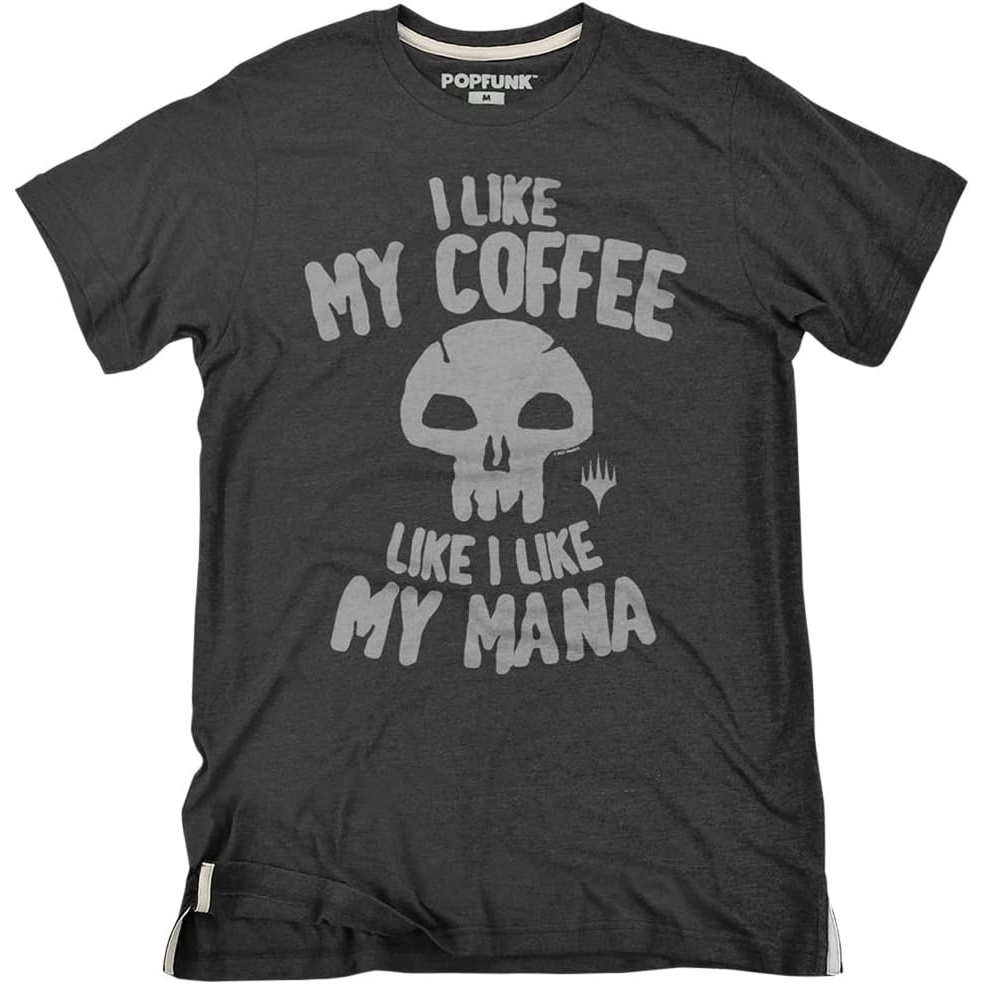 image:imagePopfunk Official Game Night Adult Unisex Classic RingSpun TShirt CollectionThe Black Mana Dark Ash