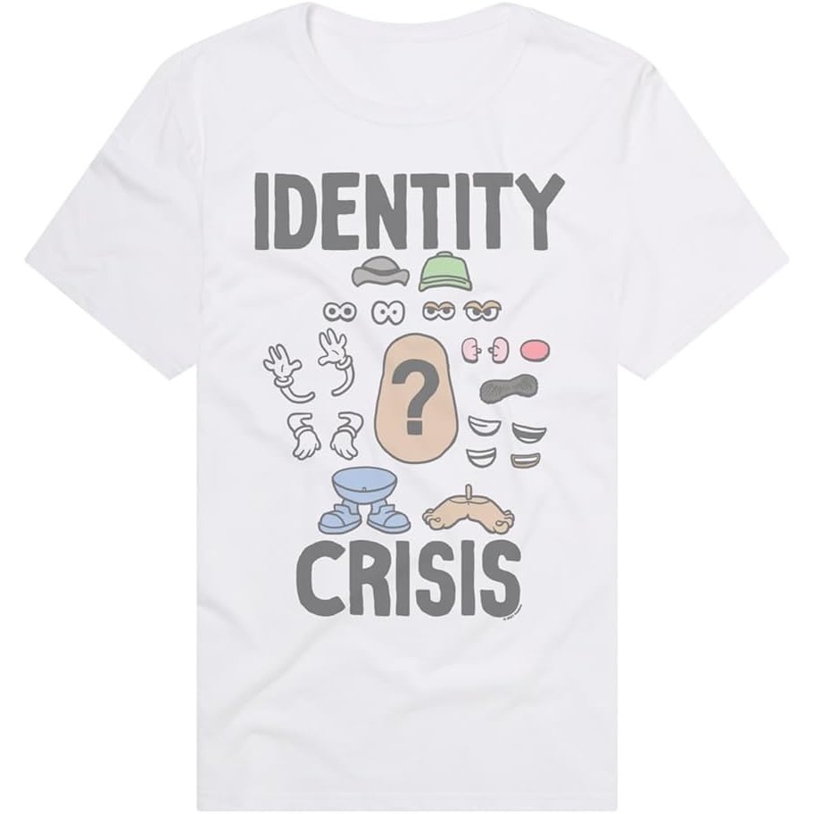 image:imagePopfunk Official Game Night Adult Unisex Classic RingSpun TShirt CollectionThe Idenity Crisis White
