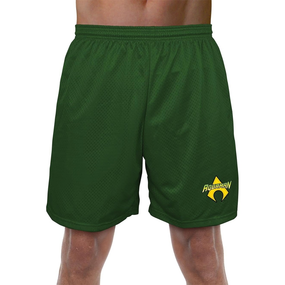 image:imagePopfunk Pop Culture Collection Mens Lined Mesh ShortsAquaman Logo