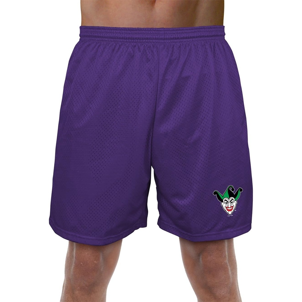 image:imagePopfunk Pop Culture Collection Mens Lined Mesh ShortsBatman Joker Symbol