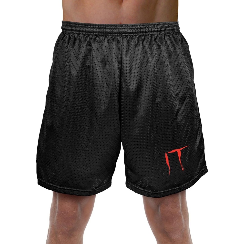 image:imagePopfunk Pop Culture Collection Mens Lined Mesh ShortsIt Movie Logo