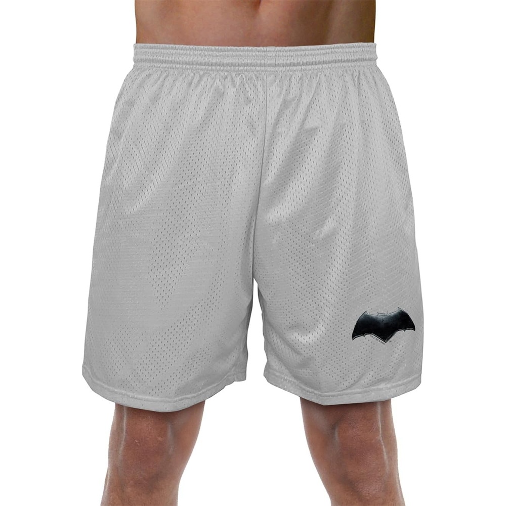 image:imagePopfunk Pop Culture Collection Mens Lined Mesh ShortsJustice League Movie Batman Logo
