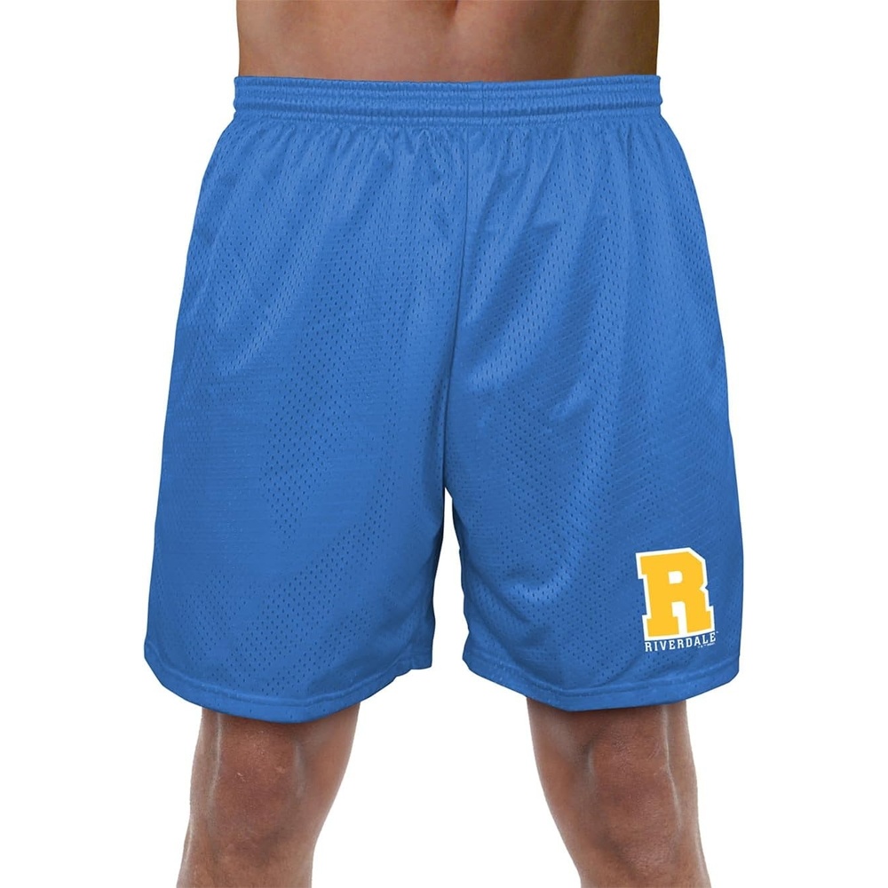 image:imagePopfunk Pop Culture Collection Mens Lined Mesh ShortsRiverdale Varsity Letter