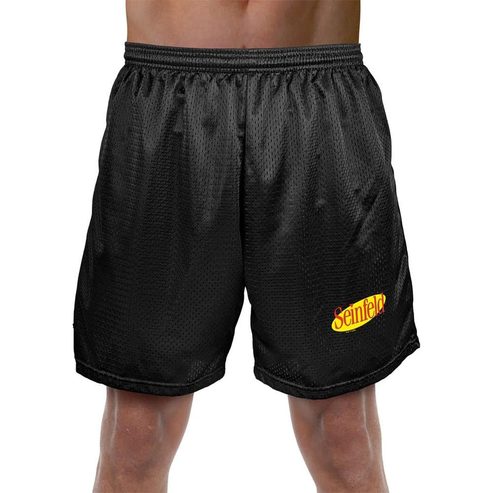 image:imagePopfunk Pop Culture Collection Mens Lined Mesh ShortsSeinfeld Logo