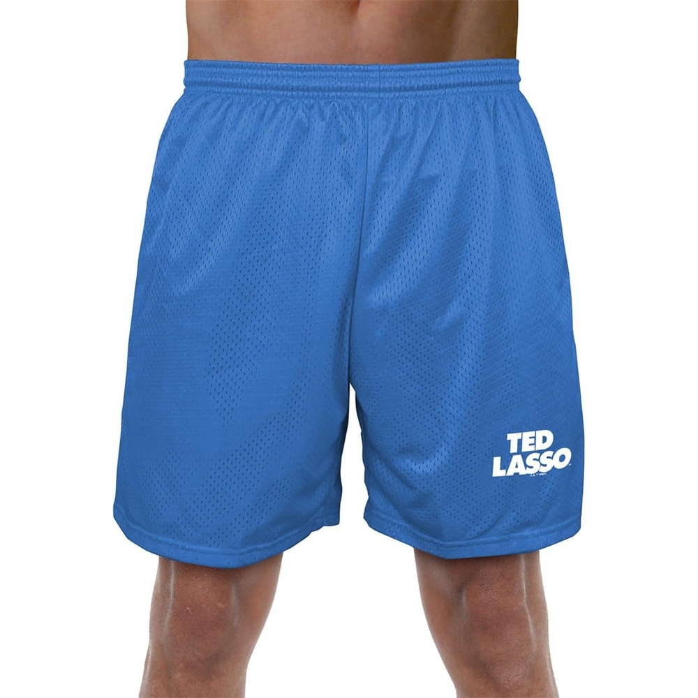 image:imagePopfunk Pop Culture Collection Mens Lined Mesh ShortsTed Lasso Logo