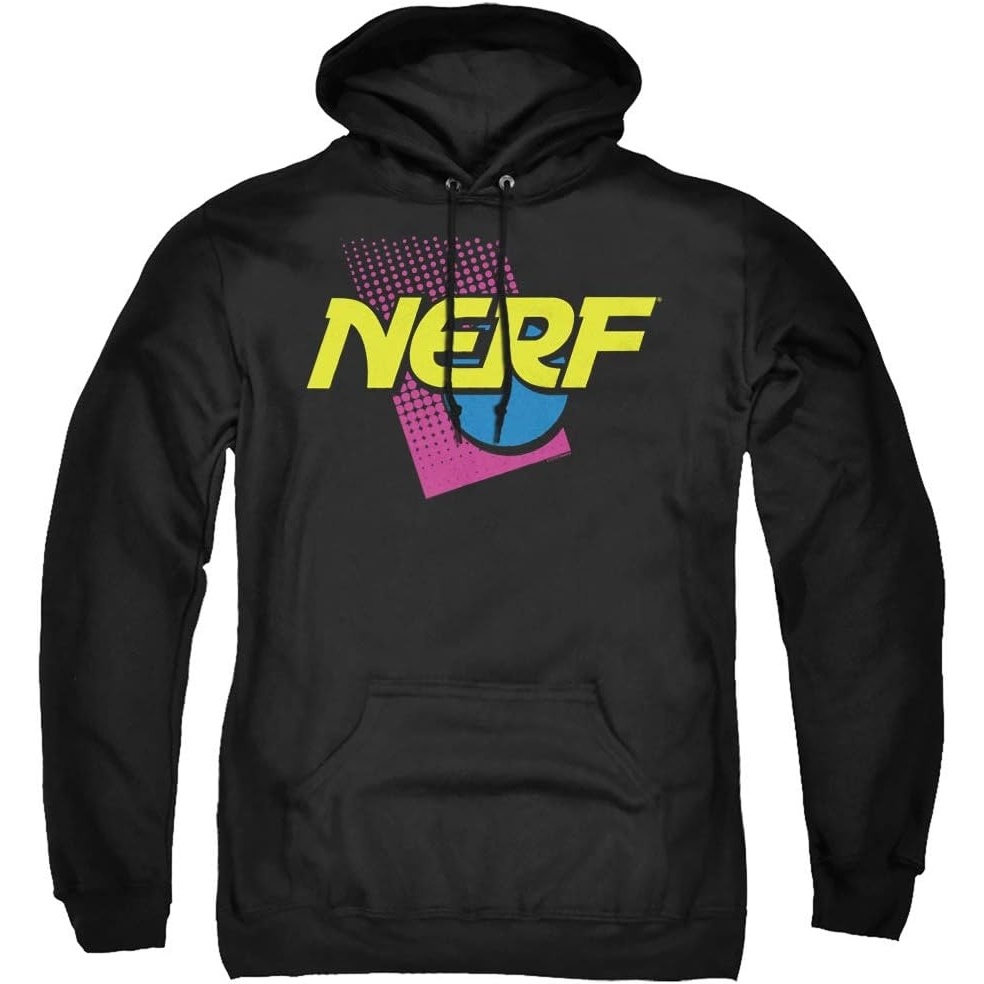 image:imageTrevco Nerf 90S Logo Unisex Adult PullOver HoodieBlack