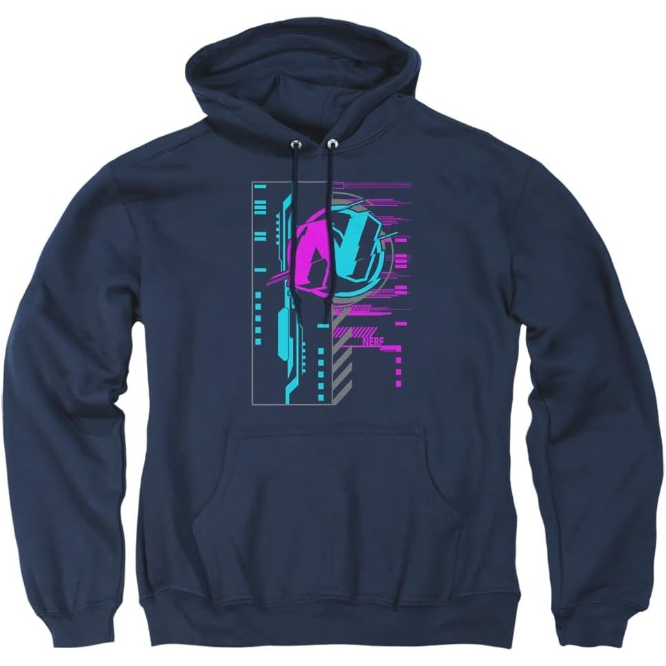 image:imageTrevco Nerf Cyber Unisex Adult PullOver HoodieNavy