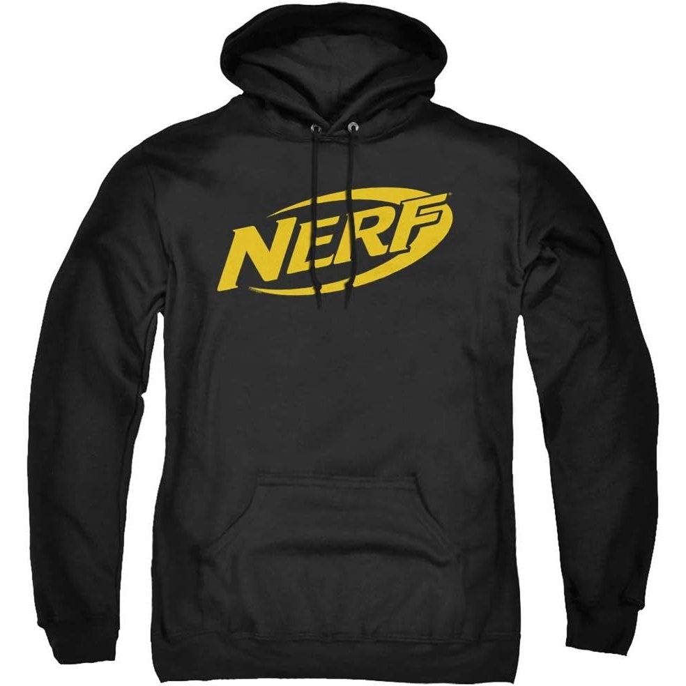 image:imageTrevco Nerf Logo Unisex Adult PullOver HoodieBlack
