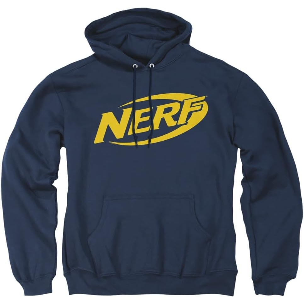image:imageTrevco Nerf Logo Unisex Adult PullOver HoodieNavy