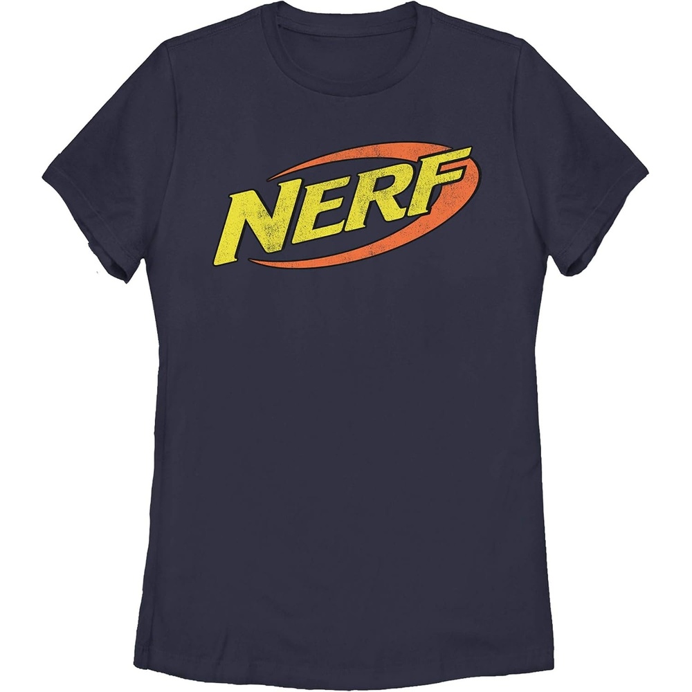 image:imageWomens Nerf Vintage Logo TShirtNavy Blue