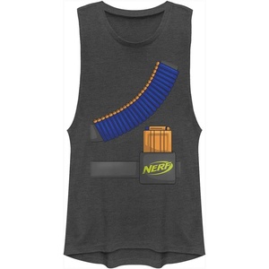 Hasbro Women’s Nerf Faux Tactical Costume Festival Muscle(Charcoal)
