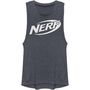 Hasbro Women’s Nerf Logo(Denim Blue Heather)