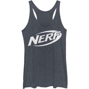 Hasbro Women’s Nerf Logo(Navy Blue Heather)
