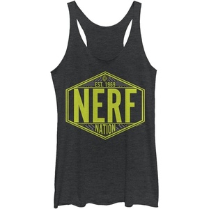 Hasbro Women’s Nerf Nation Badge(Black Heather)