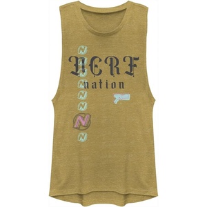 Hasbro Women’s Nerf Nation Festival Muscle(Gold Heather)