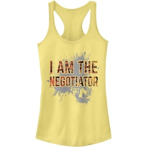 Hasbro Women’s Nerf Negotiator Slim Fit, Scoop Hem Racerback Tank(Banana)