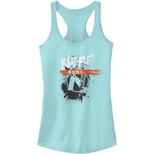 Hasbro Women’s Nerf Nerf Splatter Slim Fit, Scoop Hem Racerback Tank(Cancun)