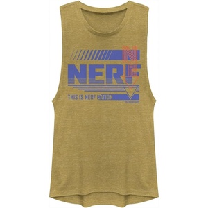 Hasbro Women’s Nerf Nerf XL Nation Festival Muscle(Gold Heather)