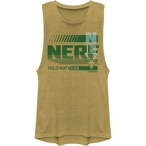 Hasbro Womens Nerf Nerf XL Nation Festival Muscle(Gold Heather)