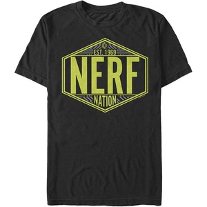 Men’s Nerf Nerf Nation Badge T-Shirt(Black)