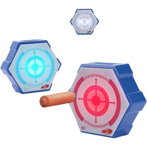 NERF Strike ‘N Score Digital Target Game – Arcade-Style Foam Dart Blaster Game with Reactive Targets, Score Display & 4 Modes(360 Battlezone)