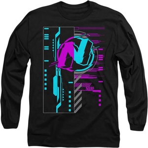 Nerf Cyber Unisex Adult Long-Sleeve T Shirt for Men and Women(Black)