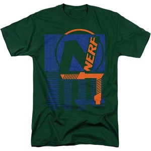Nerf Grid Unisex Adult T Shirt for Men and Women(Hunter Green)