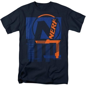 Nerf Grid Unisex Adult T Shirt for Men and Women(Navy)