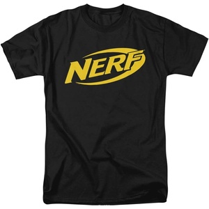 Nerf Logo Unisex Adult T Shirt for Men and Women(Black)