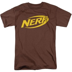 Nerf Logo Unisex Adult T Shirt for Men and Women(Coffee)