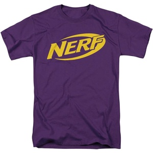 Nerf Logo Unisex Adult T Shirt for Men and Women(Purple)