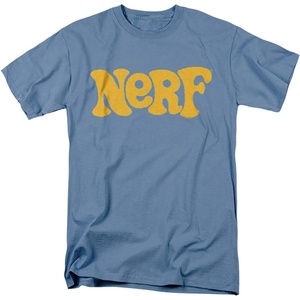 Nerf Og Logo Unisex Adult T Shirt for Men and Women(Carolina Blue)
