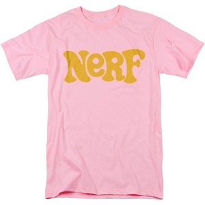 Nerf Og Logo Unisex Adult T Shirt for Men and Women(Pink)