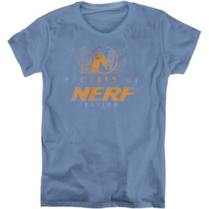 Nerf Powered By Nerf Nation Women’s T Shirt(Carolina Blue)