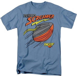 Nerf Turbo Screamer Unisex Adult T Shirt for Men and Women(Carolina Blue)