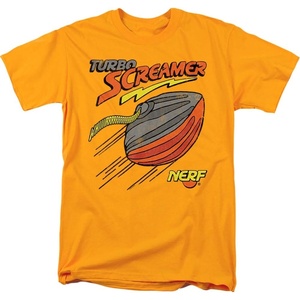 Nerf Turbo Screamer Unisex Adult T Shirt for Men and Women(Gold)