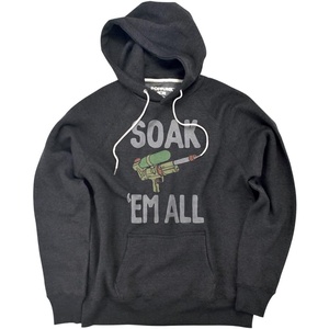 Popfunk Classic Toys Collection Official Premium Ultrasoft Tri-Blend Hoodie(The Wetter is Better – Charcoal)