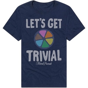 Popfunk Official Game Night Adult Unisex Classic Ring-Spun T-Shirt Collection(The Let’s Get Trivial – Navy Blue)