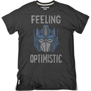 Popfunk Official Game Night Adult Unisex Classic Ring-Spun T-Shirt Collection(The Optomistic Prime – Dark Ash)