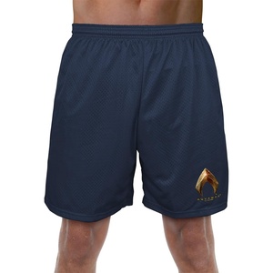 Popfunk Pop Culture Collection Mens Lined Mesh Shorts(Justice League Movie Aquaman Logo)