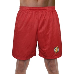 Popfunk Pop Culture Collection Mens Lined Mesh Shorts(Justice League Movie Flash Logo)