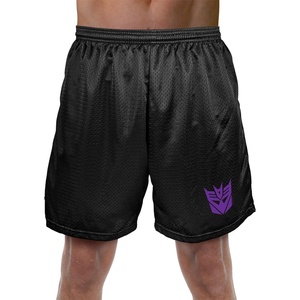 Popfunk Pop Culture Collection Mens Lined Mesh Shorts(Transformers Decepticon Symbol)