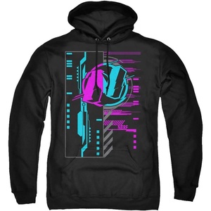 Trevco Nerf Cyber Unisex Adult Pull-Over Hoodie(Black)