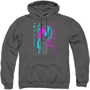 Trevco Nerf Cyber Unisex Adult Pull-Over Hoodie(Charcoal)