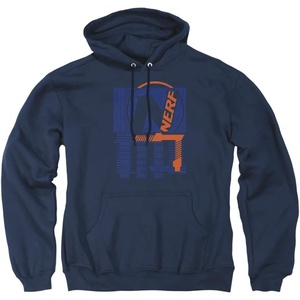 Trevco Nerf Grid Unisex Adult Pull-Over Hoodie(Navy)