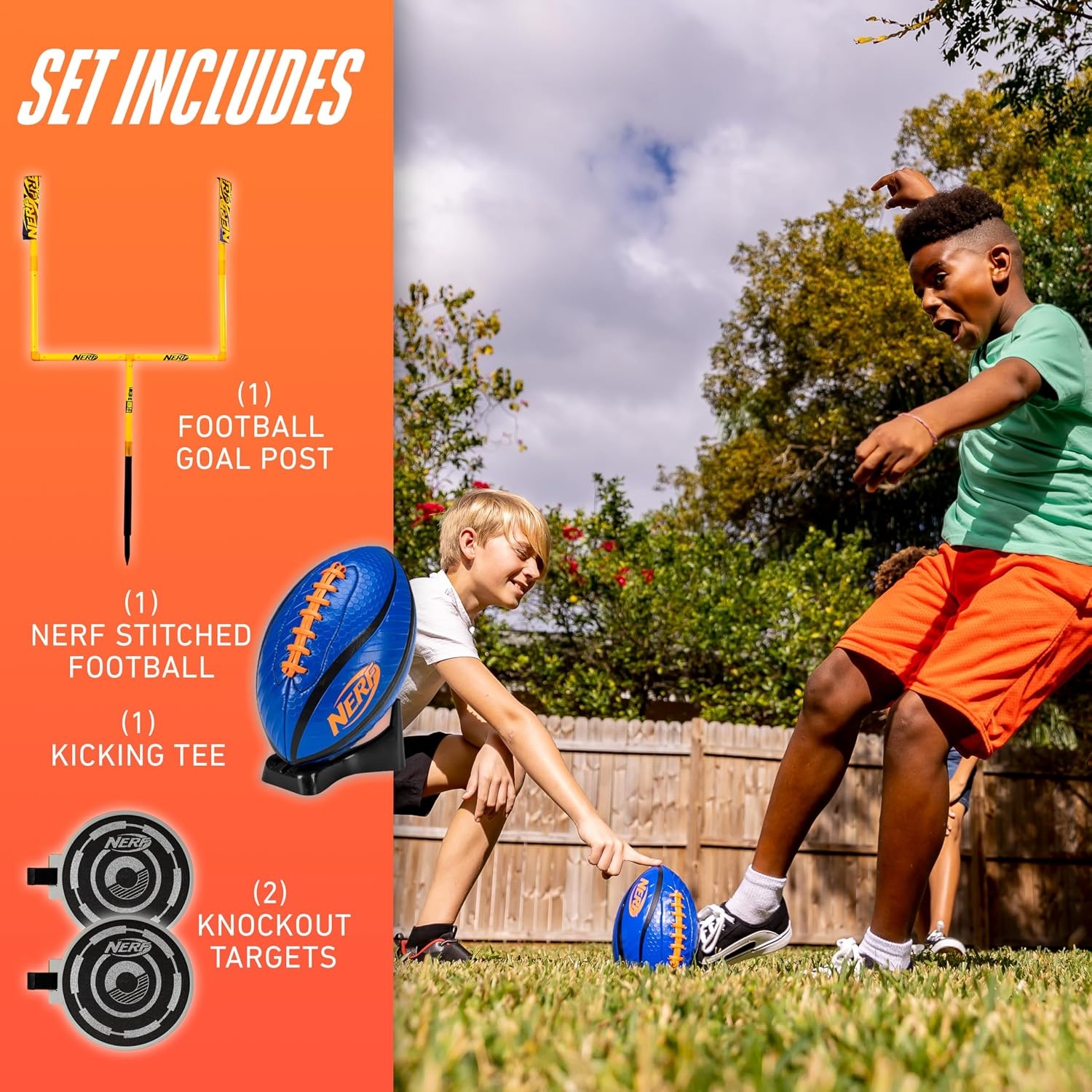 image:imageFranklin Sports Authentic Steel Football Goal Post 85 x 55 Post for Kids Football Goal Post Set Kicking Field Goals Youth Football Set Portable Football Goal PostNerf Goal Post Set