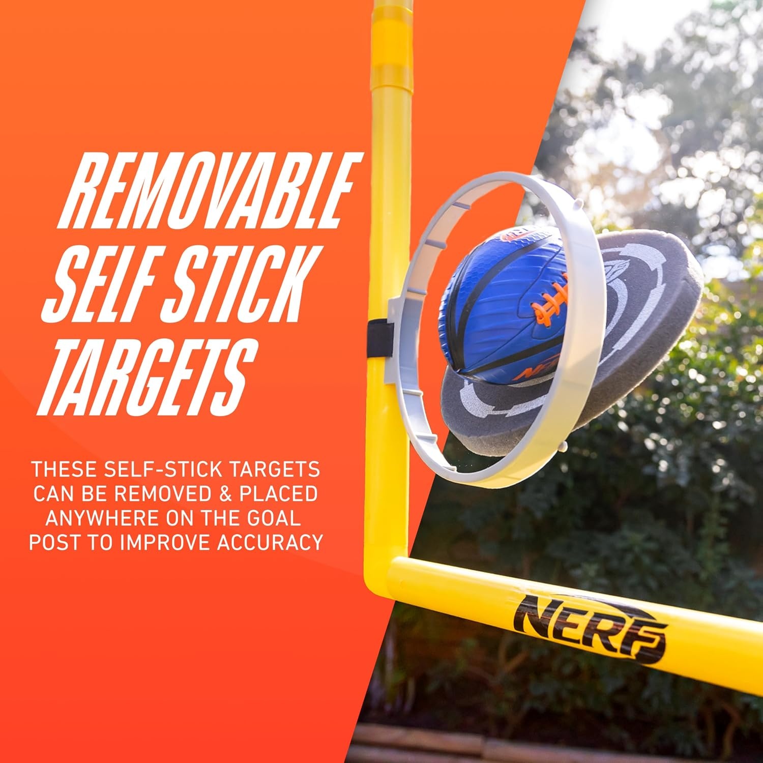 image:imageFranklin Sports Authentic Steel Football Goal Post 85 x 55 Post for Kids Football Goal Post Set Kicking Field Goals Youth Football Set Portable Football Goal PostNerf Goal Post Set