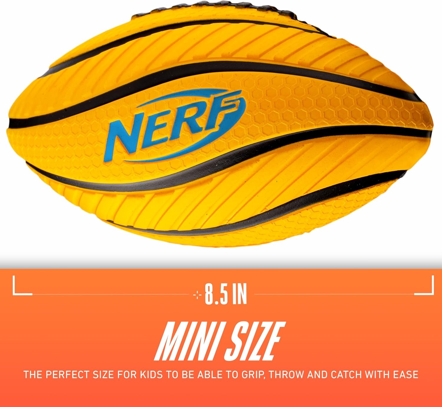 image:imageNerf Kids Foam Football Spiral Grip Mini Soft Foam Football for Kids Easy Grip Junior Ball 8585